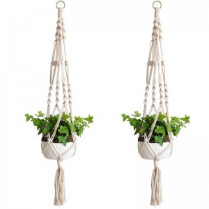 Handmade Cotton Plant Hanger for Gift Round & Square Pots(Pot Not Included)