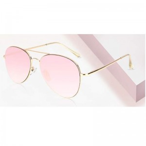 Classic aviator mirrored flat lens sunglasses metal frame with spring hinges-multiple mirror lenses colors sunglasses